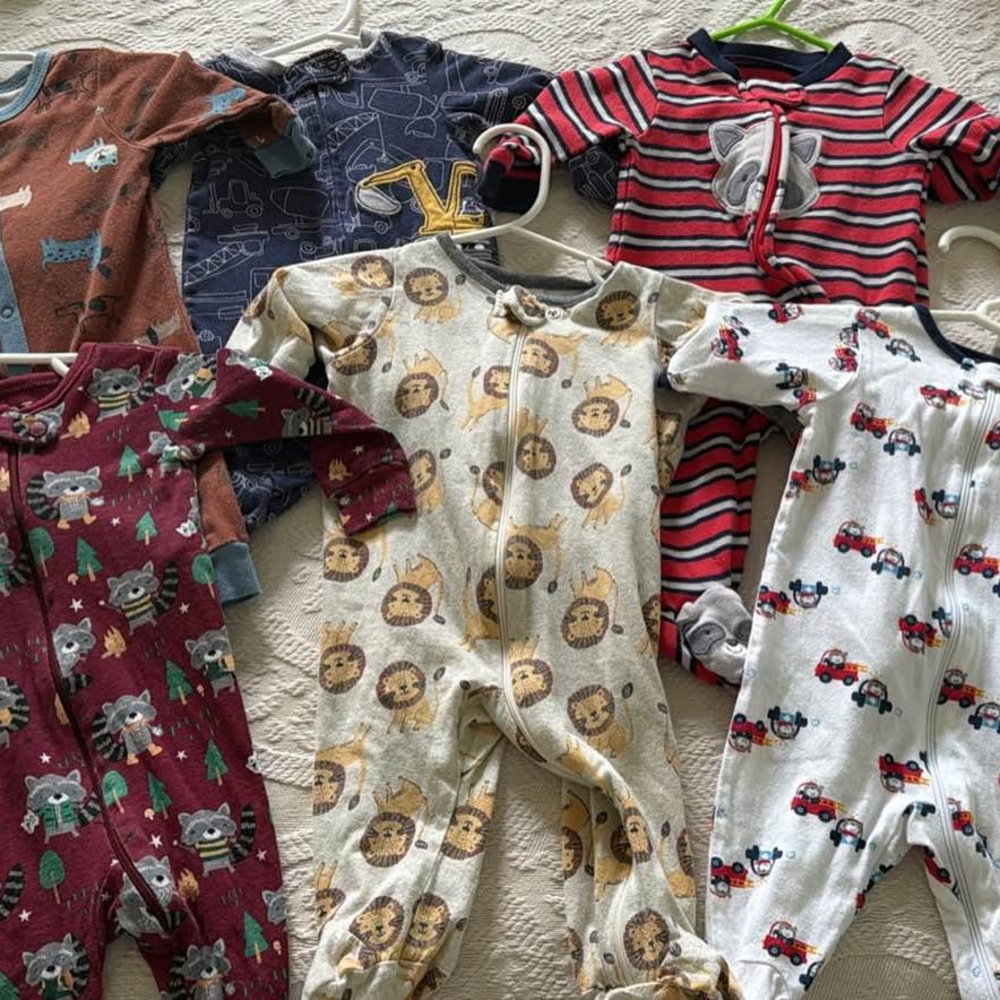 Baby Footed Sleepers NB & 0-3M Bundle